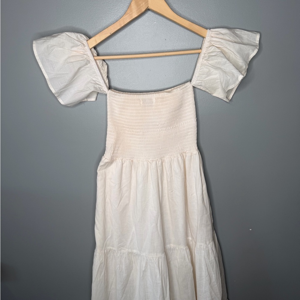 Petal & Pup Smocked Tiered Flutter Sleeve Maxi - Picture 7 of 11